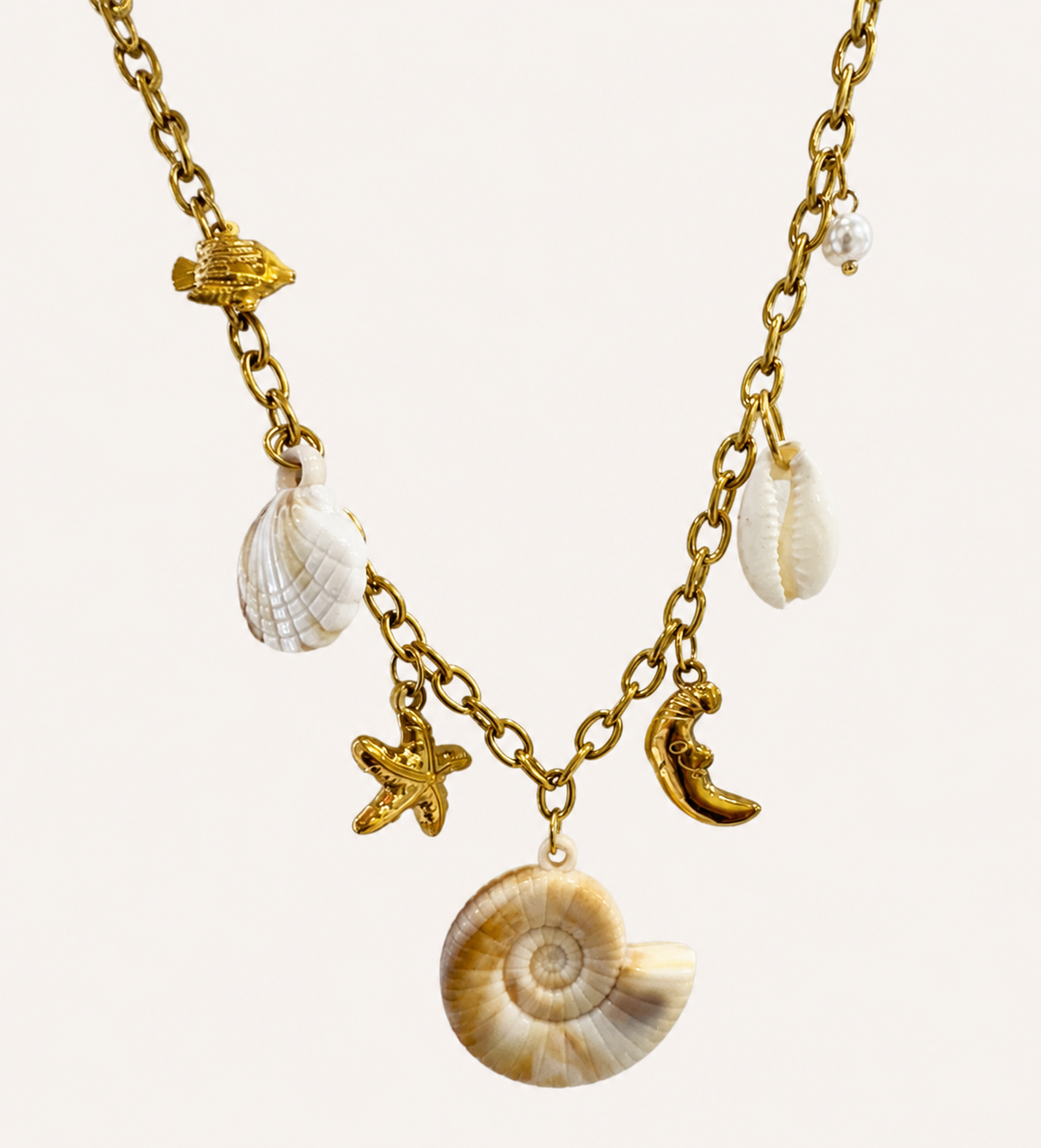 Seashell Dream Gold Necklace