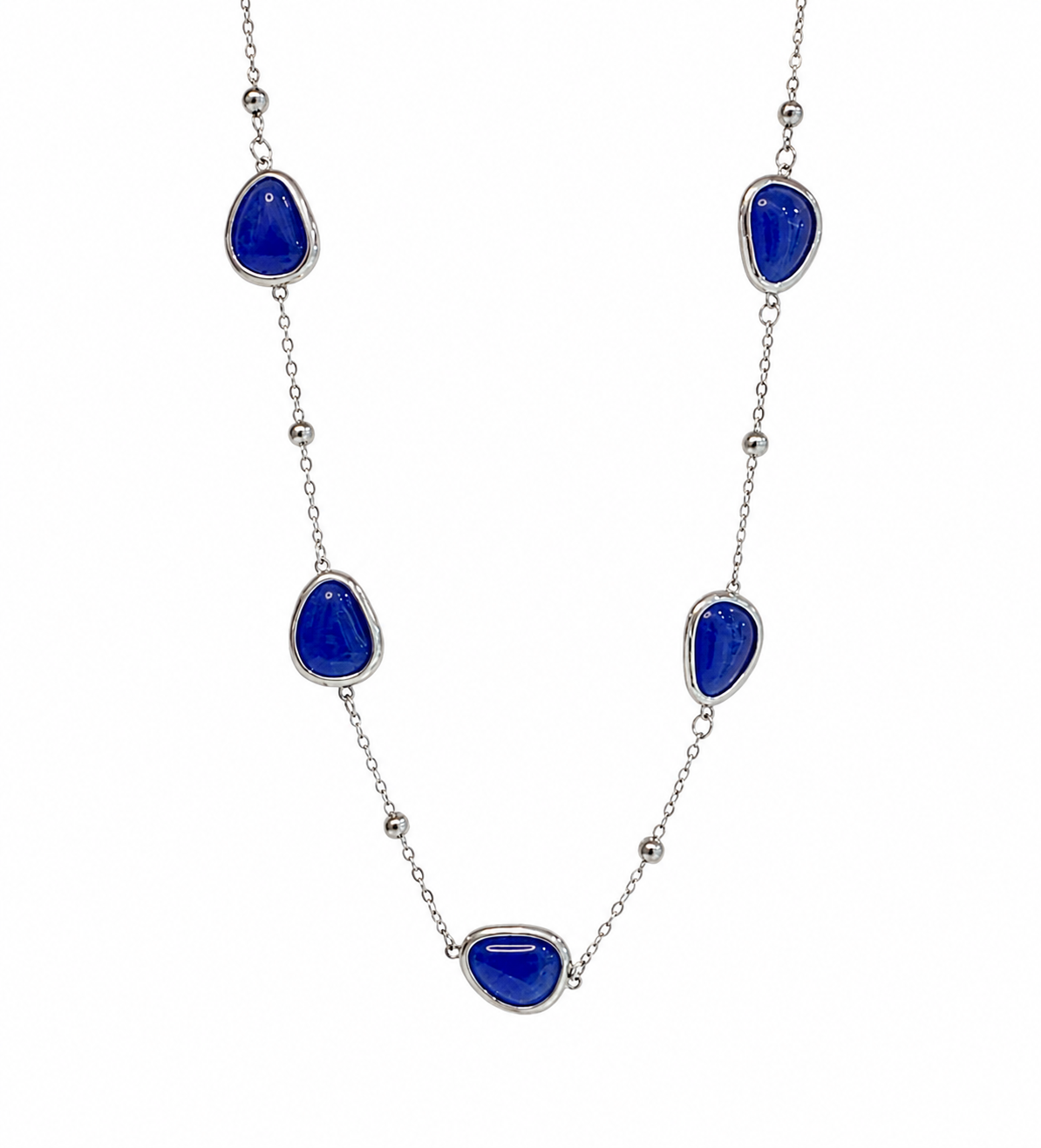 Deep Blue Elegance- Silver